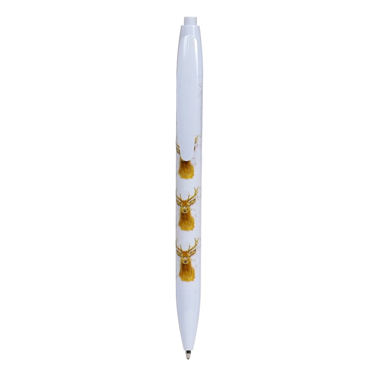 Recycled ABS Jan Pashley Stag 3 Piece Black Ink Pen Set