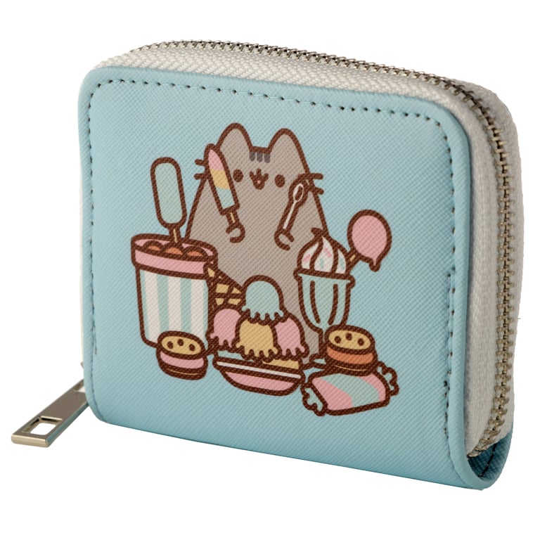 Pusheen Cat Foodie Licensed PVC Zip Around Wallet