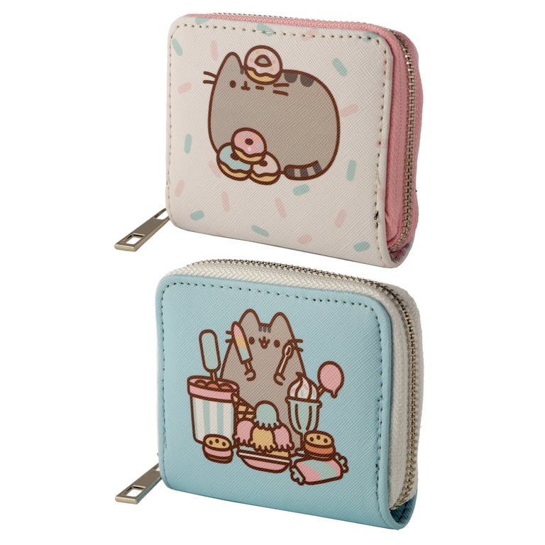 Pusheen Cat Foodie Licensed PVC Zip Around Wallet