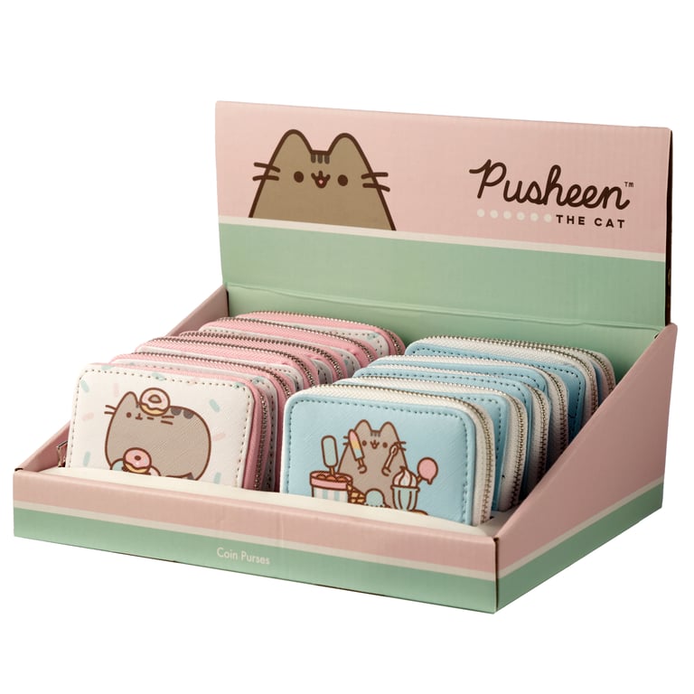 Pusheen Cat Foodie Licensed PVC Zip Around Wallet