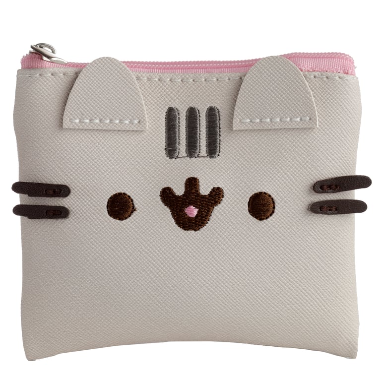 Pusheen Shaped Change Purse - Licensed Polyurethane and Metal Design