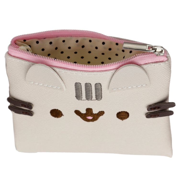 Pusheen Shaped Change Purse - Licensed Polyurethane and Metal Design