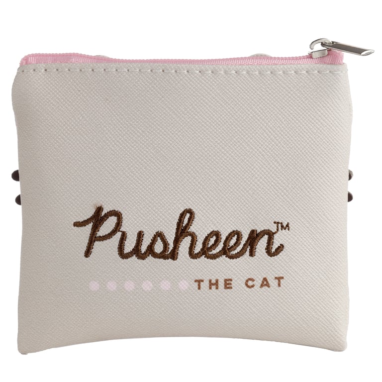 Pusheen Shaped Change Purse - Licensed Polyurethane and Metal Design