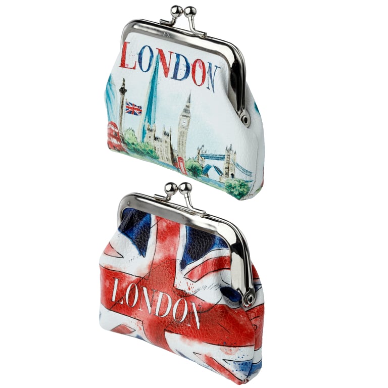 Polyurethane London Tour Union Jack Purse - Copper Zinc Travel Tote Bag