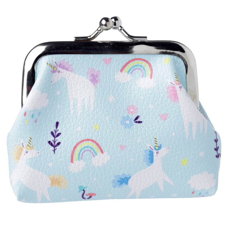 Tic Tac Unicorn Magic Purse - Copper & Polyurethane Fabric Clutch with Metal Handle