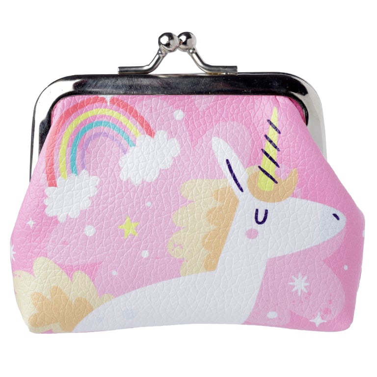 Tic Tac Unicorn Magic Purse - Copper & Polyurethane Fabric Clutch with Metal Handle