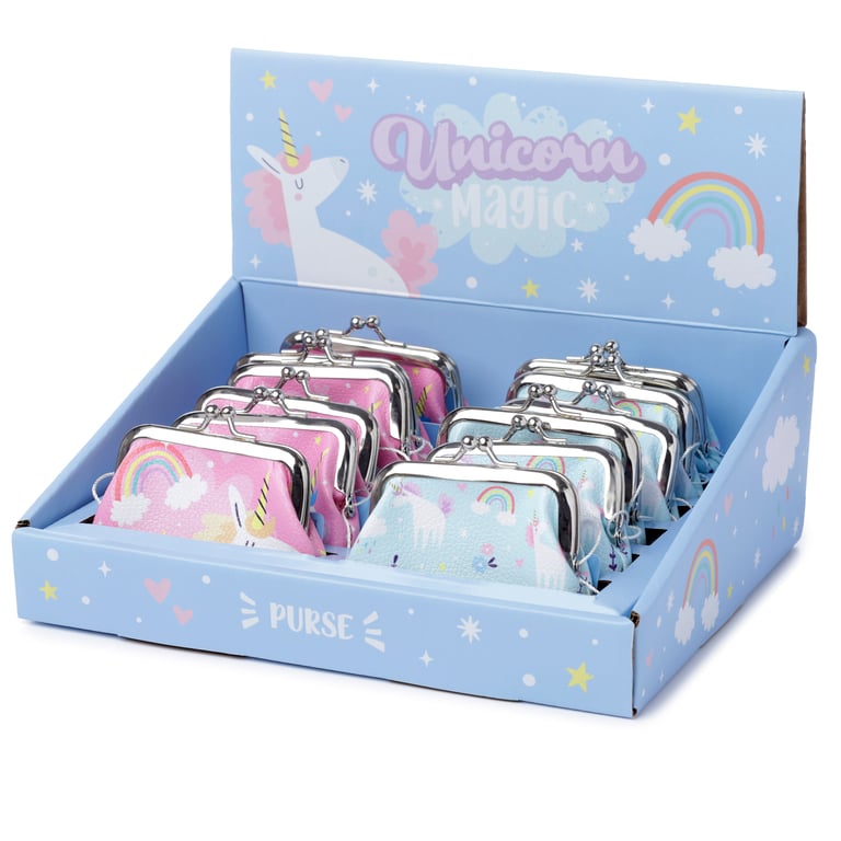 Tic Tac Unicorn Magic Purse - Copper & Polyurethane Fabric Clutch with Metal Handle