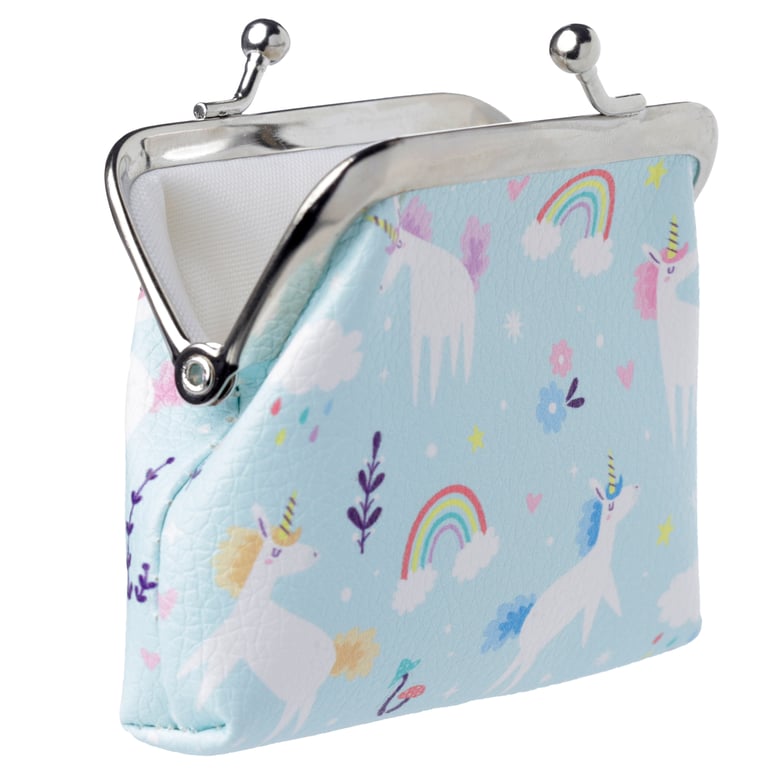 Tic Tac Unicorn Magic Purse - Copper & Polyurethane Fabric Clutch with Metal Handle