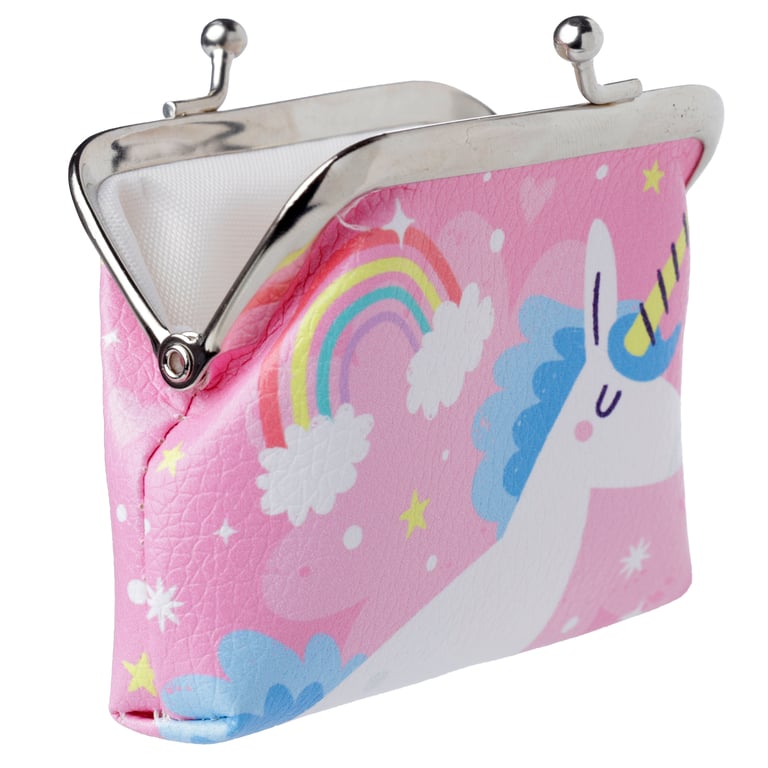 Tic Tac Unicorn Magic Purse - Copper & Polyurethane Fabric Clutch with Metal Handle