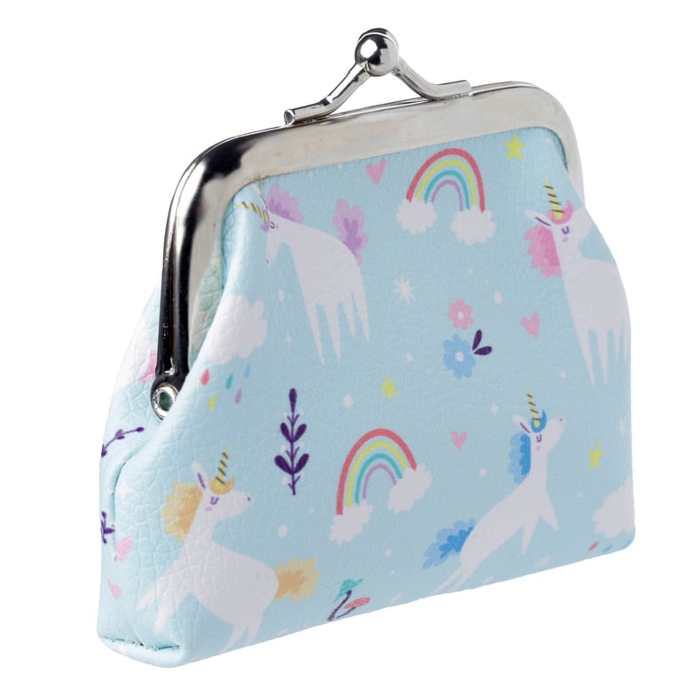 Tic Tac Unicorn Magic Purse - Copper & Polyurethane Fabric Clutch with Metal Handle