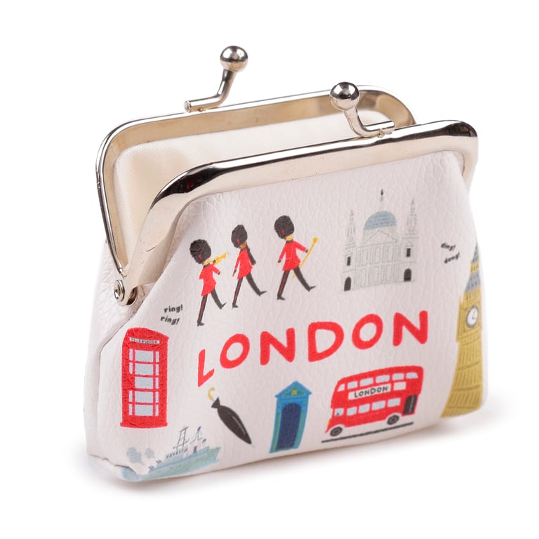 London Icons Metal Coin Purse - Tic Tac Change Purse Wallet