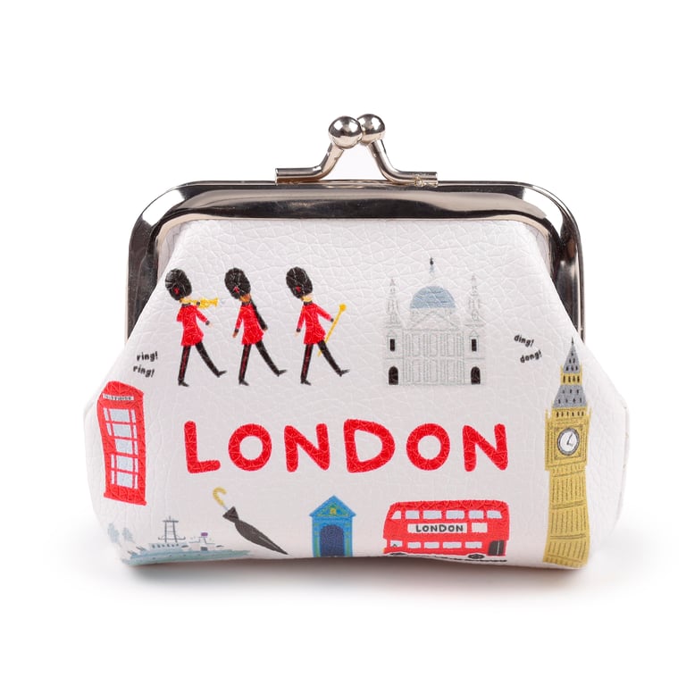 London Icons Metal Coin Purse - Tic Tac Change Purse Wallet