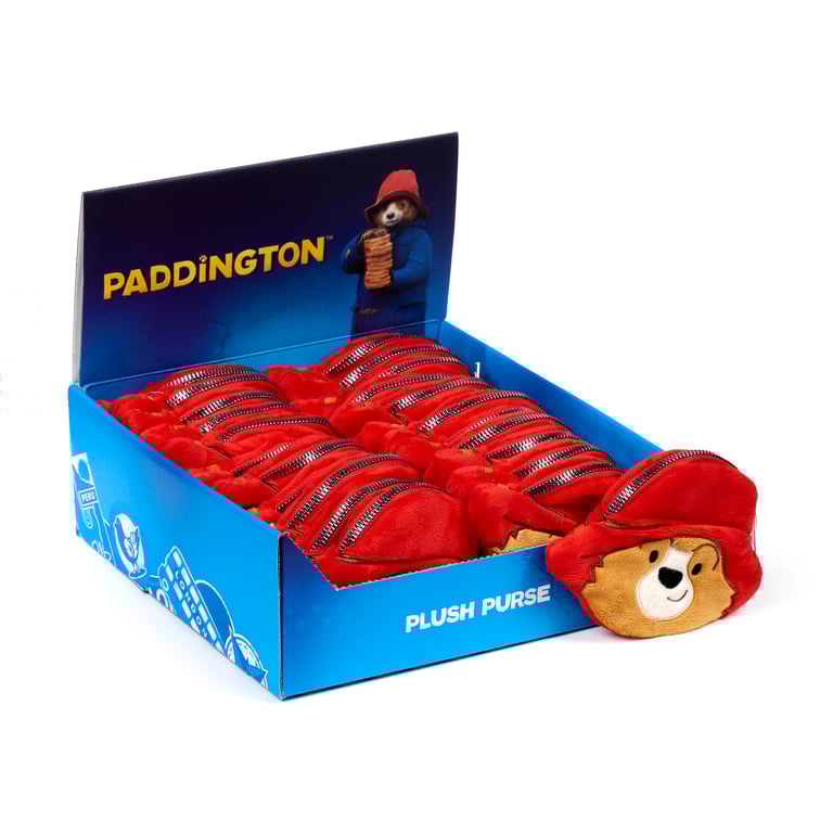 Paddington Bear Licensed Plush Change Purse - Soft Velboa Fabric