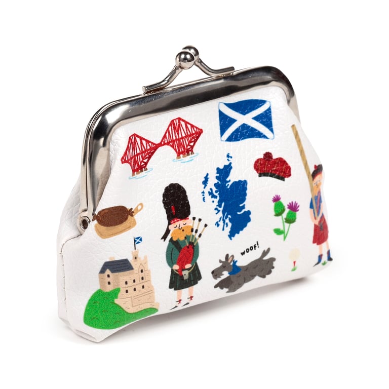 Scotland Scotland Souvenir Tic Tac Purse - Copper Alloy Metal Clutch