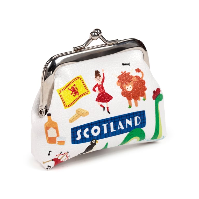 Scotland Scotland Souvenir Tic Tac Purse - Copper Alloy Metal Clutch