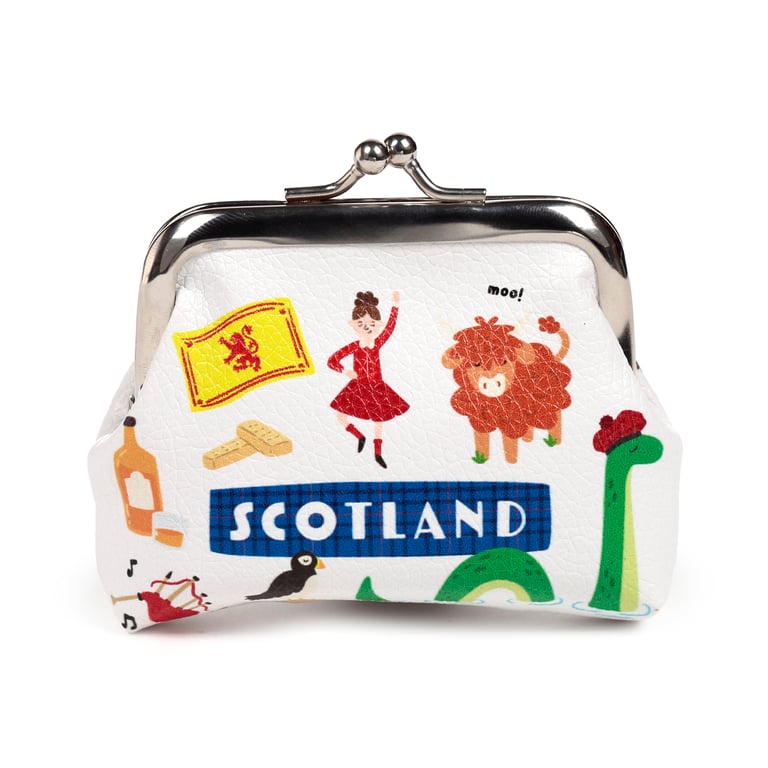 Scotland Scotland Souvenir Tic Tac Purse - Copper Alloy Metal Clutch
