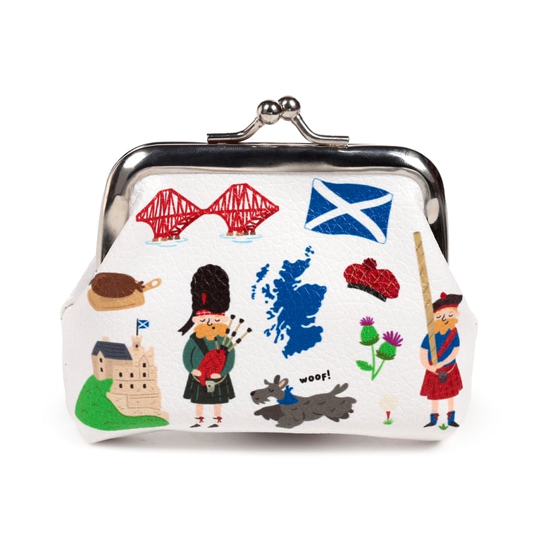 Scotland Scotland Souvenir Tic Tac Purse - Copper Alloy Metal Clutch