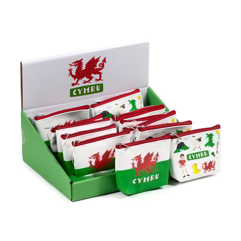 PVC Welsh Dragon Purse - Authentic Wales Cymru Design