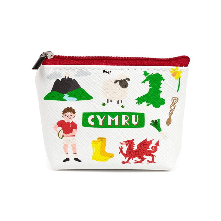 PVC Welsh Dragon Purse - Authentic Wales Cymru Design