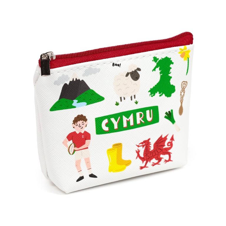 PVC Welsh Dragon Purse - Authentic Wales Cymru Design