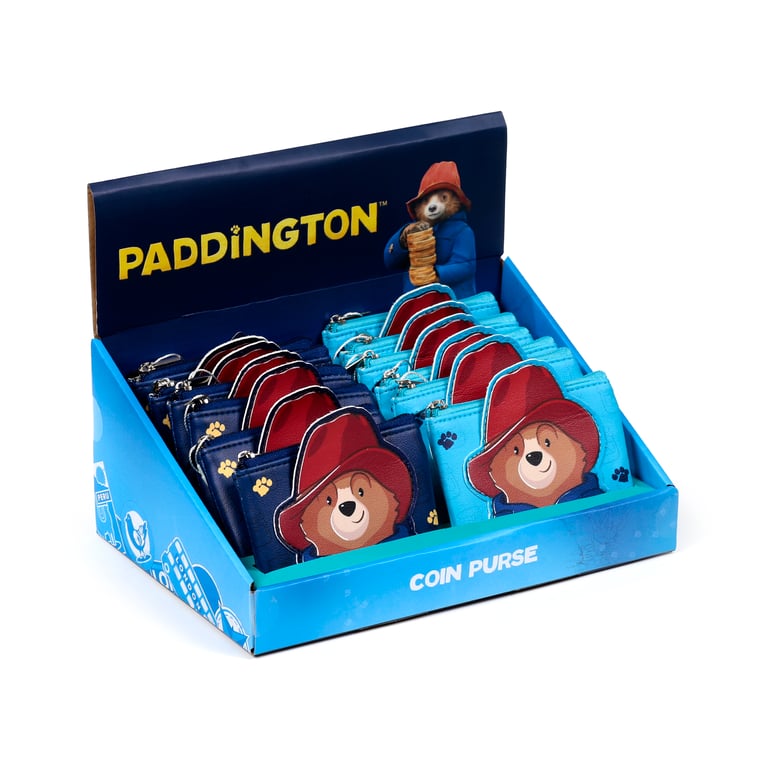 Licensed Paddington Bear Shaped Change Purse - Polyurethane & Copper Design