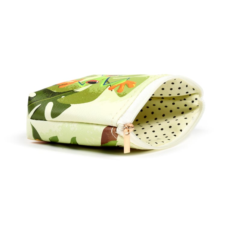 Tropical Frogs PVC Metal Purse - Stylish and Durable Handbag