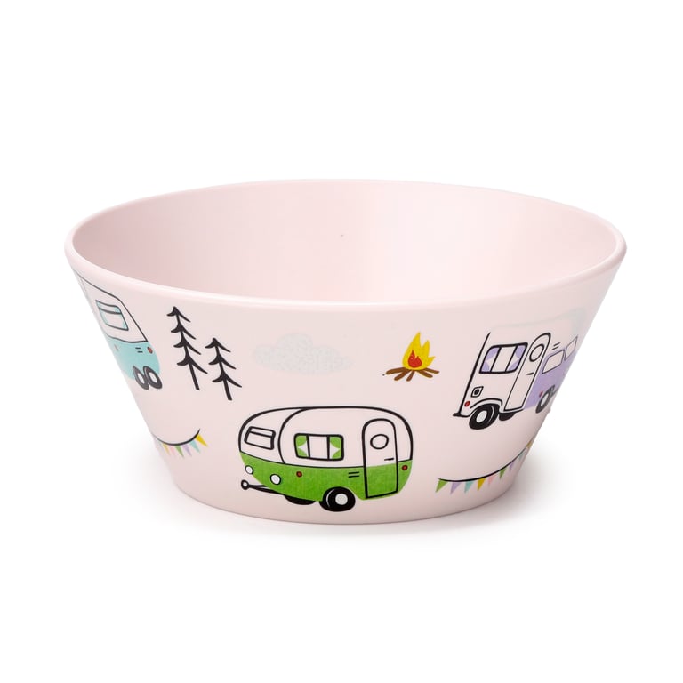 Recycled RPET Set of 4 Eco Friendly Picnic Bowls - Dishwasher & Microwave Safe