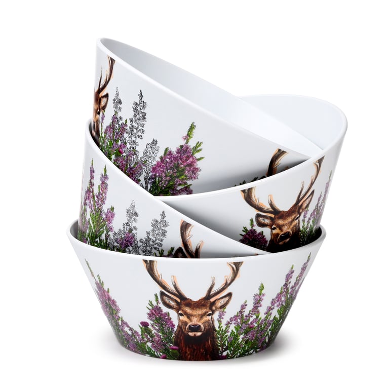RPET Recycled Picnic Bowls - Set of 4 Eco-Friendly Microwave & Dishwasher Safe Containers