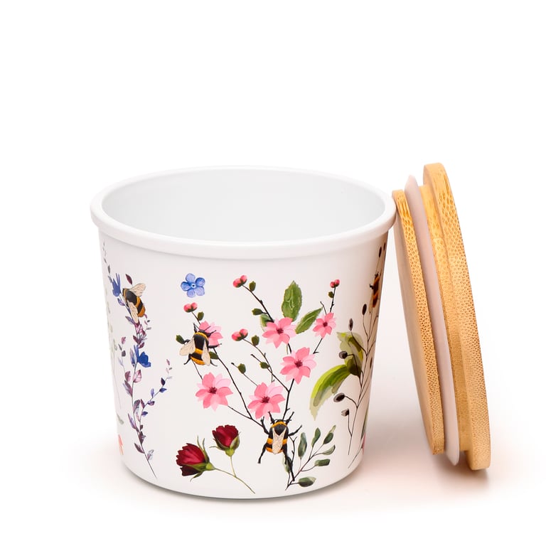Recycled RPET Storage Jars Set of 2 - Eco-Friendly & Dishwasher Safe
