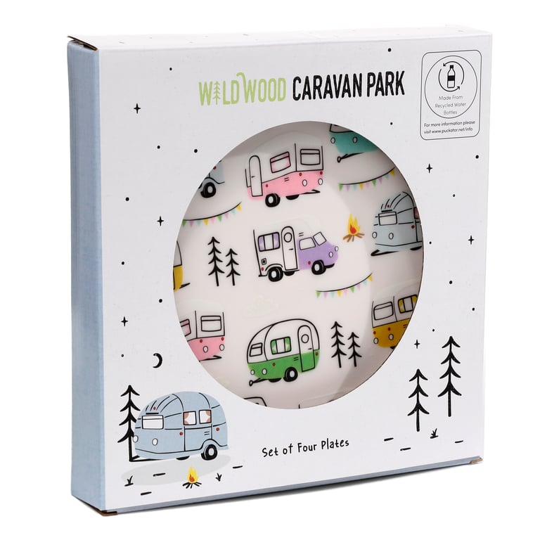 Recycled RPET Picnic Plates - Dishwasher & Microwave Safe, Reusable, BPA Free
