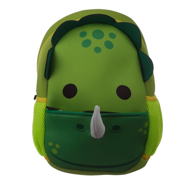 Neoprene Kids School Dinosaur Rucksack - Adjustable Shoulder Straps & Zip Up Compartments