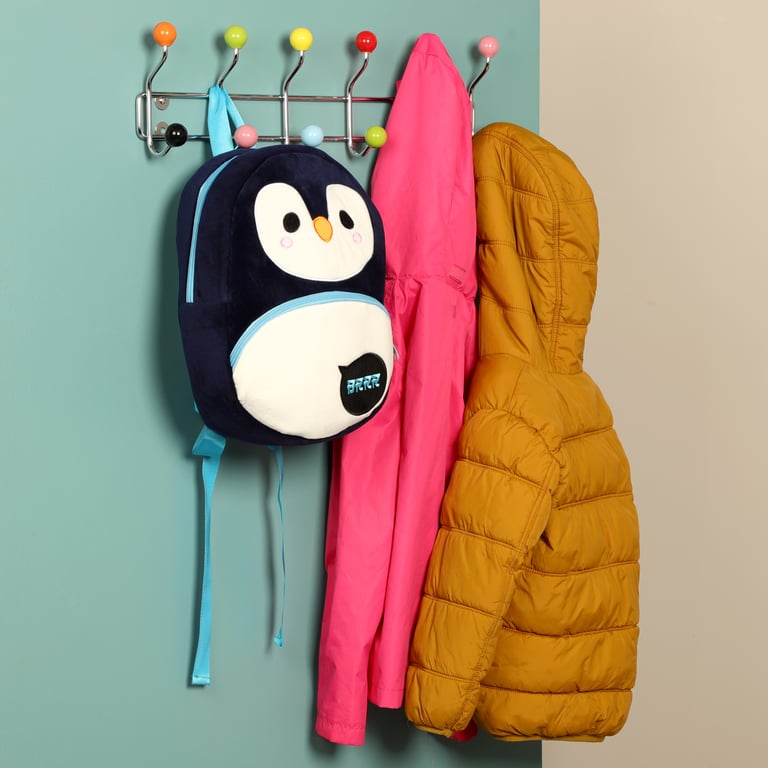 Adoramals Penguin Adjustable Zip-Up Kids School Rucksack Backpack