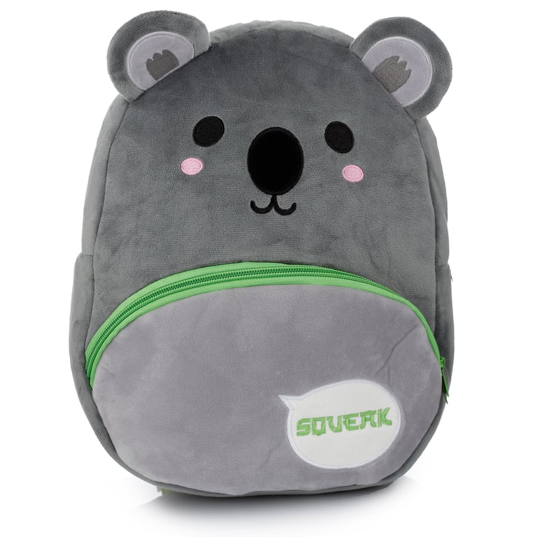 Adoramals Koala Adjustable Shoulder Straps Zip-Up Backpack