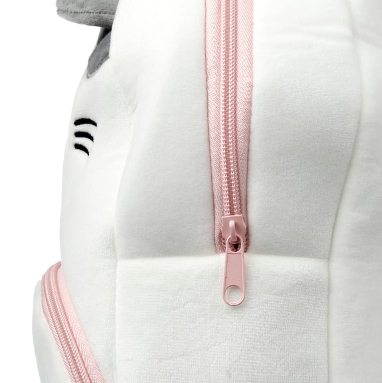 Adoramals Lola Cat Plush Rucksack Backpack - Adjustable Shoulder Straps & Zip Up Compartment