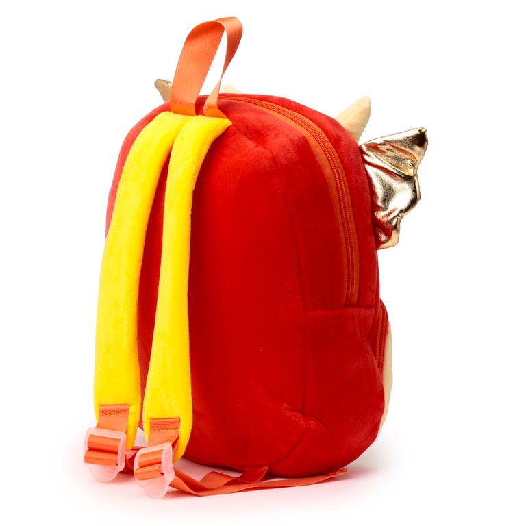 Adoramagic Roscoe the Dragon Kids School Backpack - Adjustable Rucksack with Zip Up Compartments
