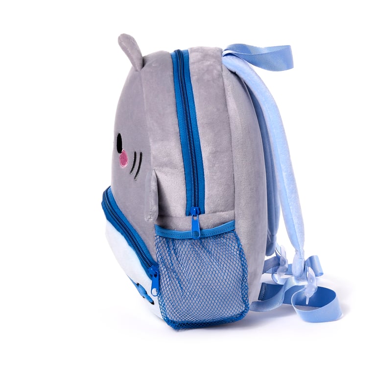 Adoramals Archie the Shark Kids School Rucksack Backpack - Adjustable Shoulder Straps & Main Compartment Zip Up