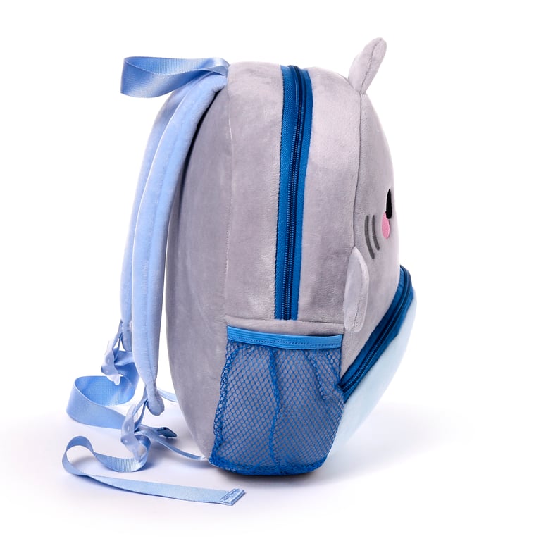 Adoramals Archie the Shark Kids School Rucksack Backpack - Adjustable Shoulder Straps & Main Compartment Zip Up