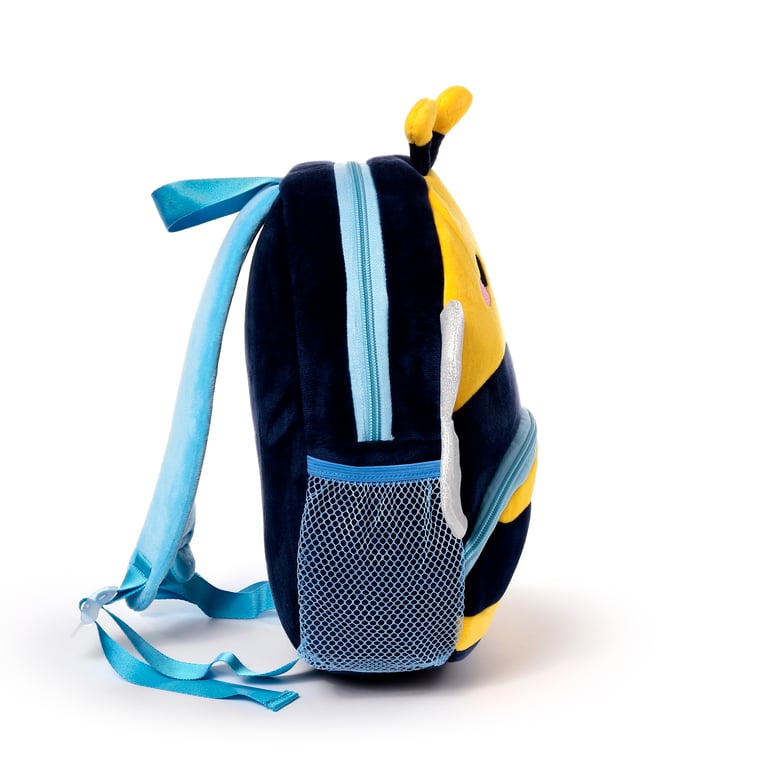 Adoramals Bobby the Bee Kids School Backpack - Adjustable Straps & Spacious Main Compartment
