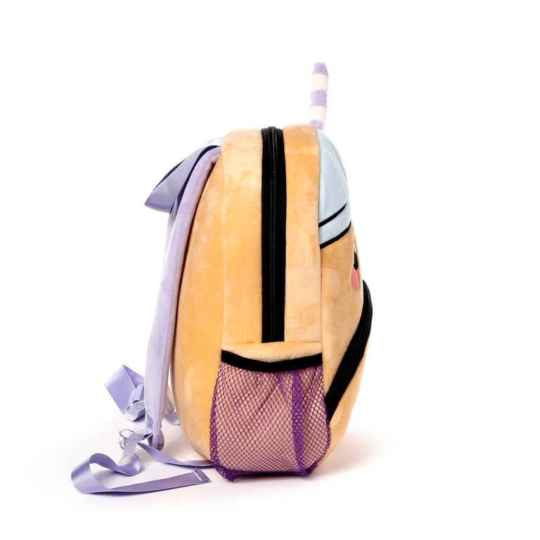 Kids School Rucksack Backpack - Adjustable Shoulder Straps & Zip-Up Main Compartment by Foodiemals Boba the Bubble Tea