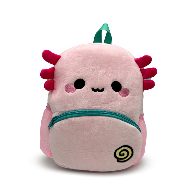 Adoramals Maddie the Axolotl Kids Adjustable School Rucksack Backpack