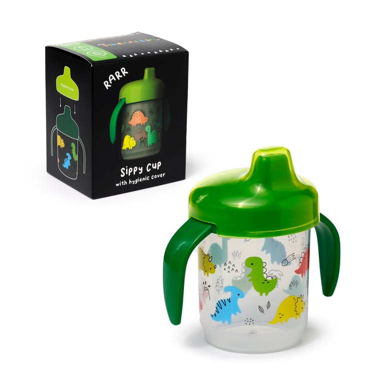 Reusable Shatterproof Dinosauria Jr Sippy Cup - BPA Free & Food Safe