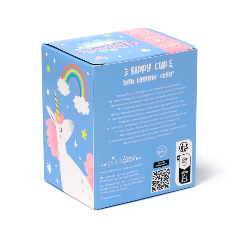 Reusable Shatterproof Unicorn Sippy Cup - BPA Free & Food Safe