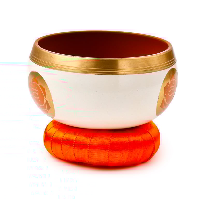 Orange Chakra Singing Bowl - Metal Construction & Meditation Aid