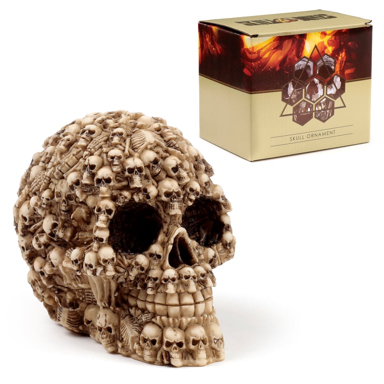 Resin Fantasy Multiple Skulls Ornament - Unique Home Decor Decoration