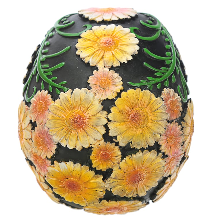 Fantasy Resin Day of the Dead Daisy Skull Decor