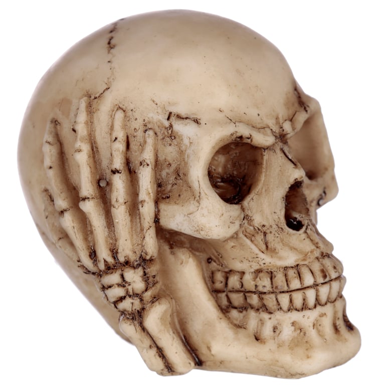 Speak No Evil, Hear No Evil, See No Evil Set of 3 Resin Skulls Home Decor Decoration