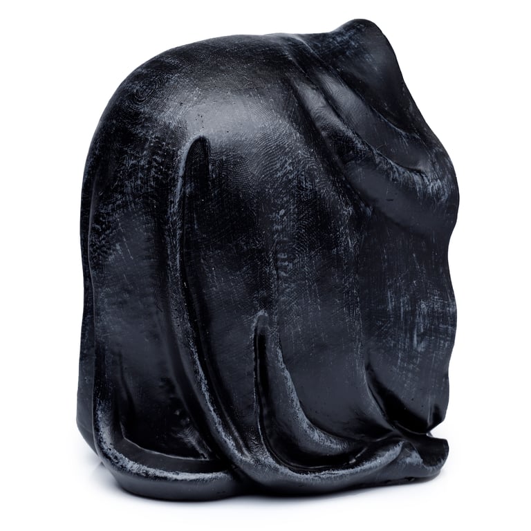 Halloween Reaper Skull Head Resin Ornament Decoration
