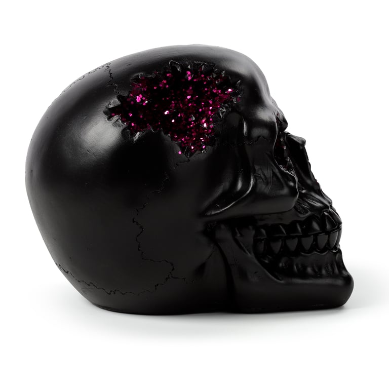 Resin Crystal Cave Skull Decoration Art Piece