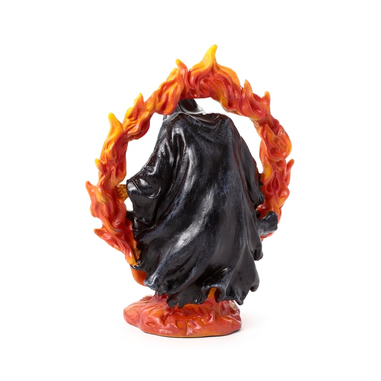 Resin Death Ring of Fire Tea Light Holder - Perfect Halloween Decoration