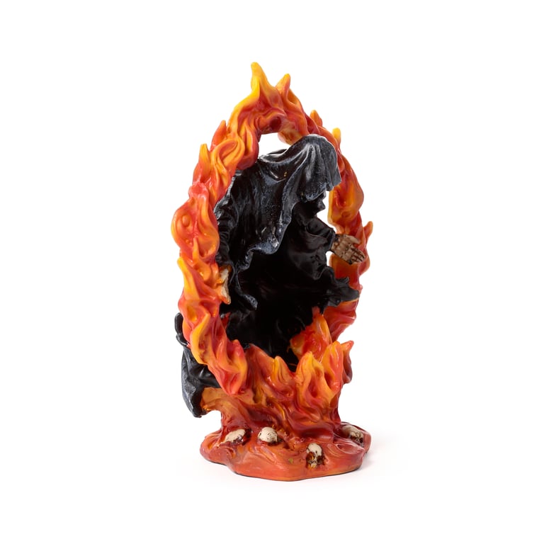 Resin Death Ring of Fire Tea Light Holder - Perfect Halloween Decoration